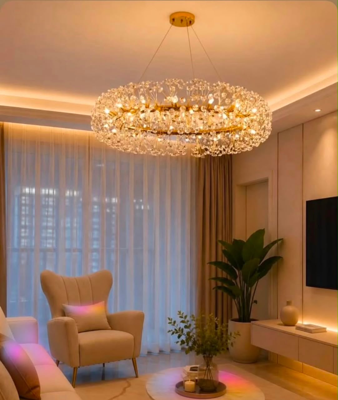 Crystal chandelier