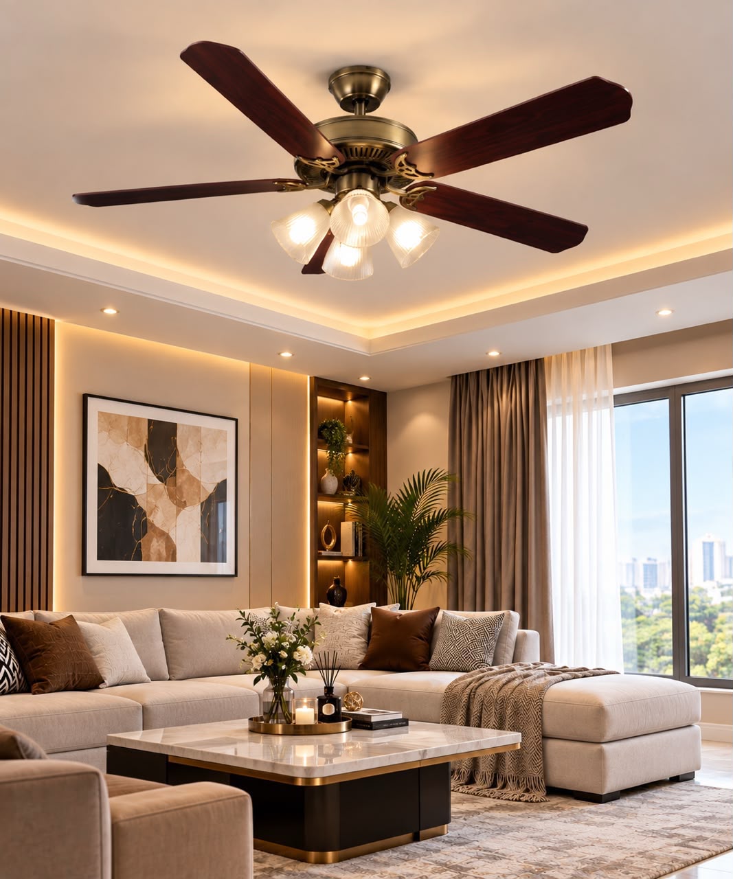 vintage fan chandelier 